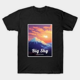 Big Sky Montana United States ski T-Shirt